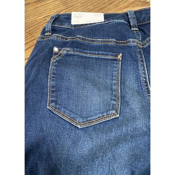 Chicos Jeans Size 0.5 US 6 XS Platinum Straight Crop Slim Fit Pants - Picture 11 of 12